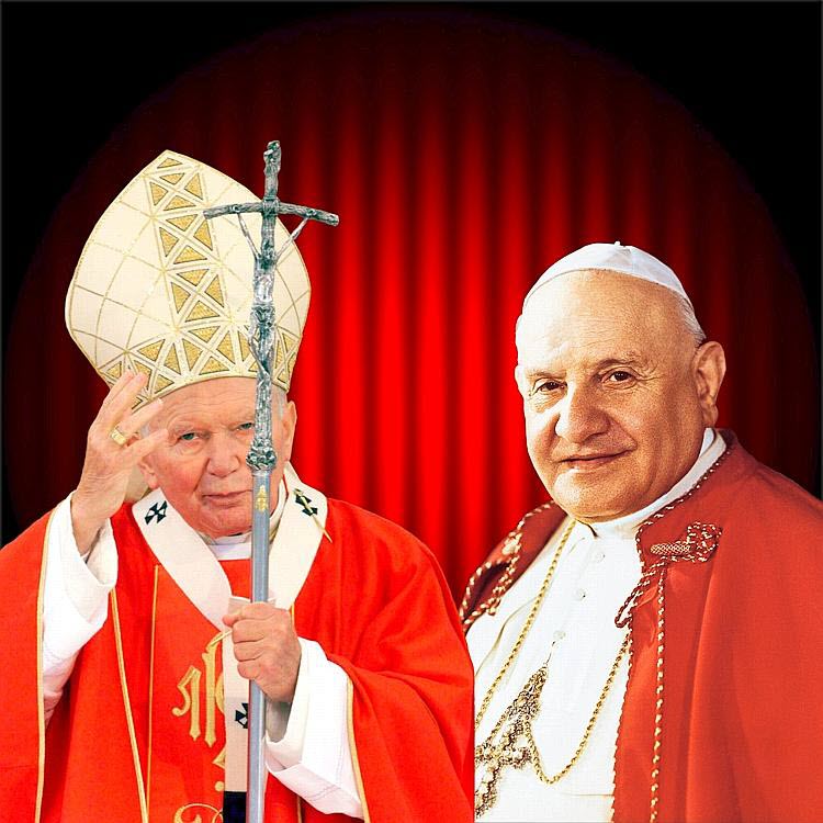 Papes Jean XXII et Jean-Paul II