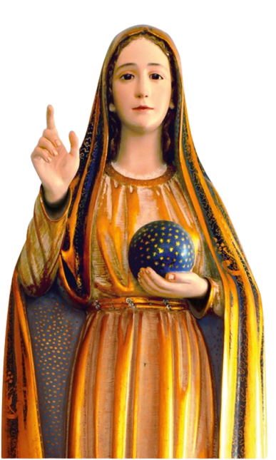 vierge-seule Statue de Marie Messagère de l'Amour